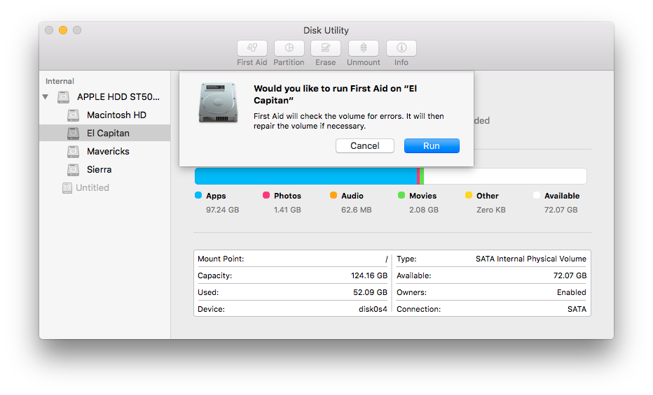 Mac Does Not Show Manage For Storage El Capitan